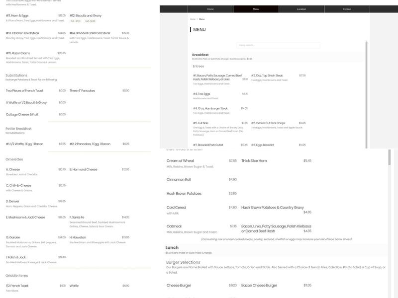 The Breakfast Nook Menu