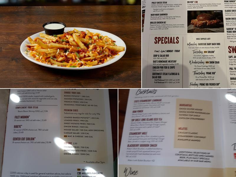 Miller's Ale House Menu