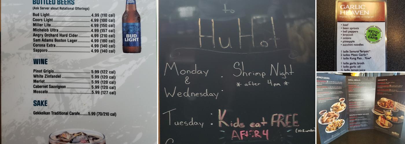 HuHot Mongolian Grill Menu