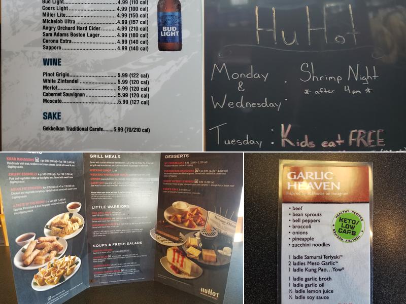 HuHot Mongolian Grill Menu