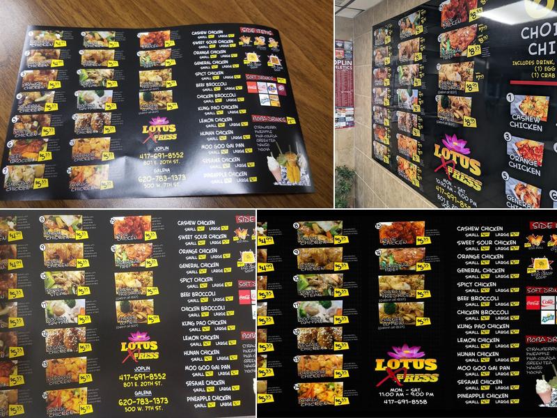 Lotus Xpress Menu