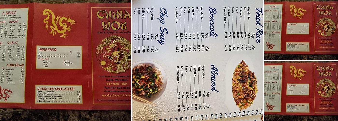 China Wok Menu