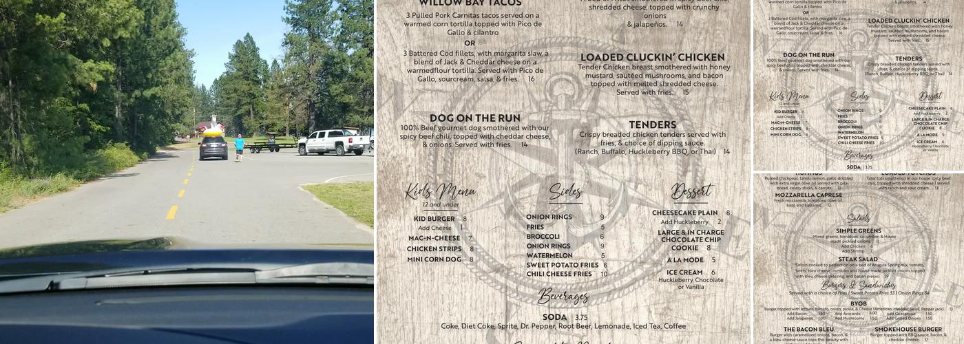 Willow Bay North Menu