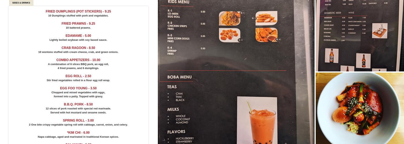 Canton Asian Restaurant Menu