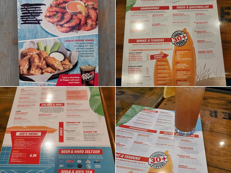 Hurricane Grill & Wings-Kendall Menu