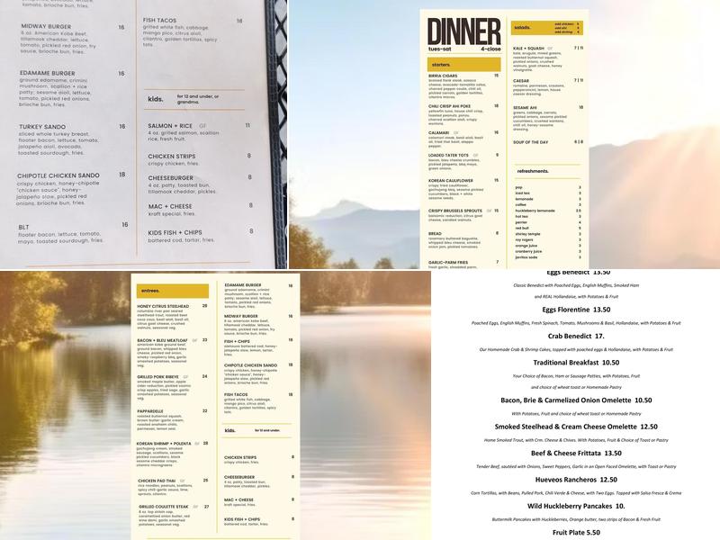 The Float House Menu