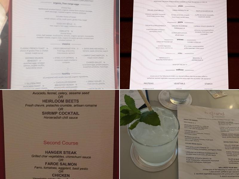 The Strand at Carillon Miami Menu
