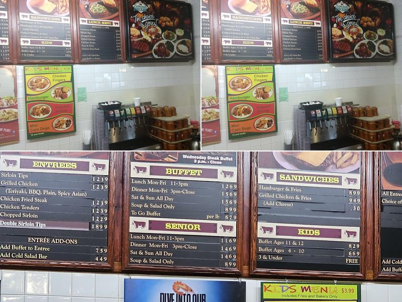 Sirloin Stockade Menu