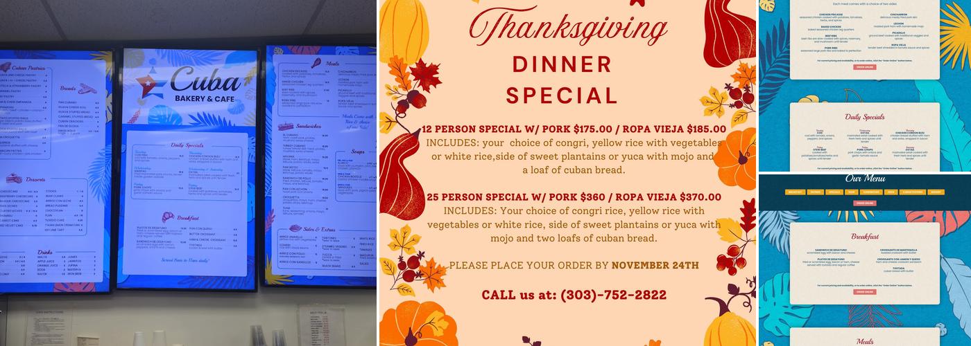Cuba Bakery & Café Menu