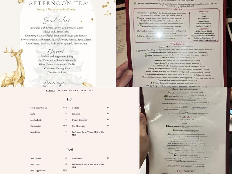 Tea Room at Cauley Square Menu