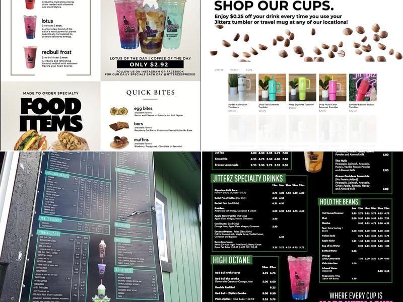 Jitterz Espresso Menu