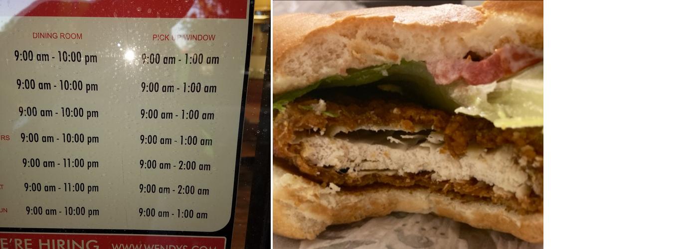 Wendy's Menu