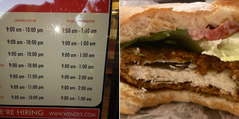 Wendy's Menu