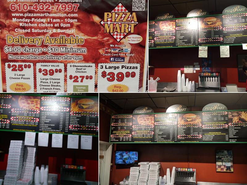 Pizza Mart Menu