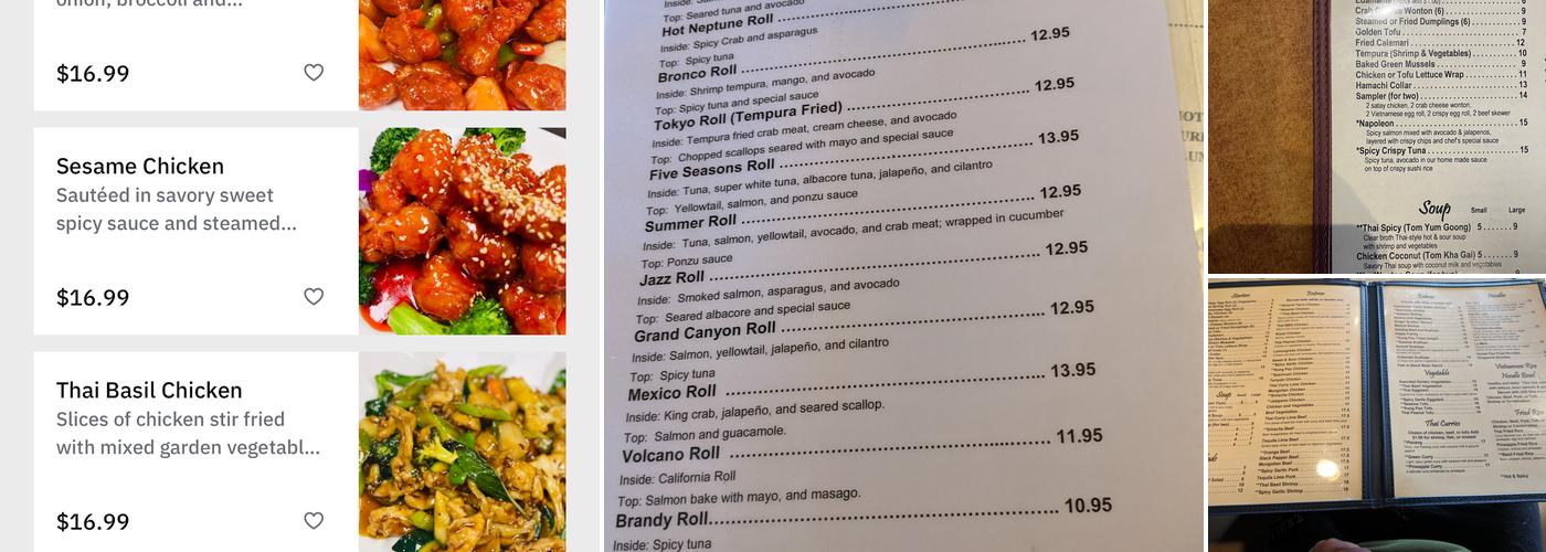 Wild Basil Restaurant Menu