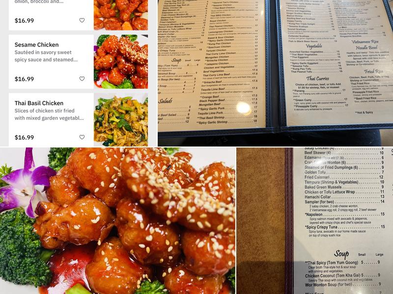 Wild Basil Restaurant Menu