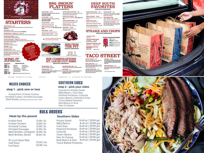 Red Hot & Blue - Joplin, MO Menu