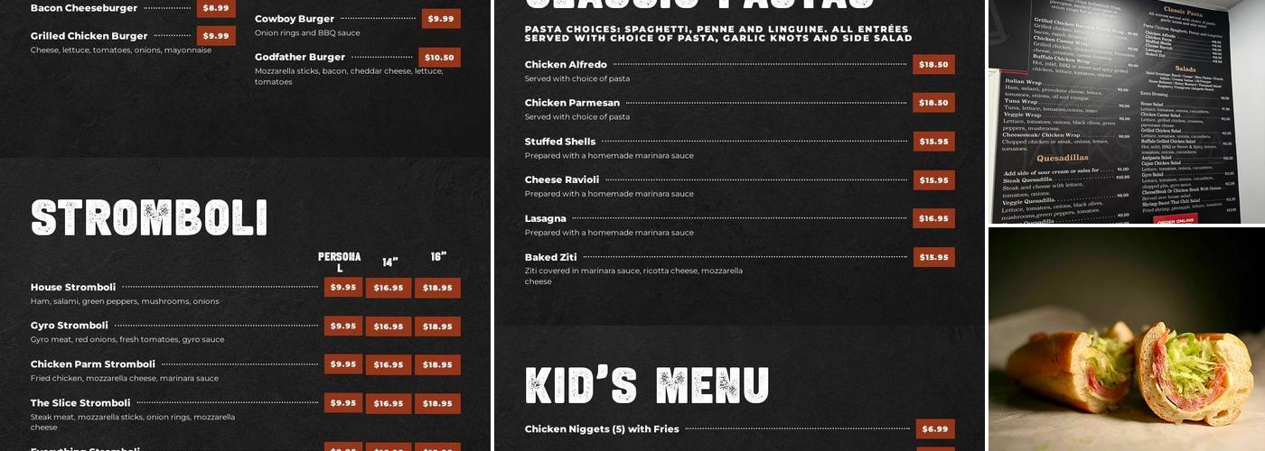 Jack's Pizza Menu