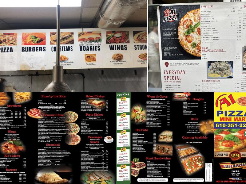 A1 Pizza & Mini Mart Menu