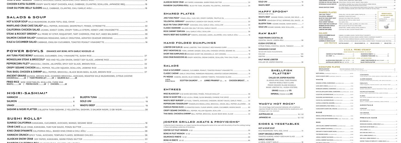 JING Denver Menu
