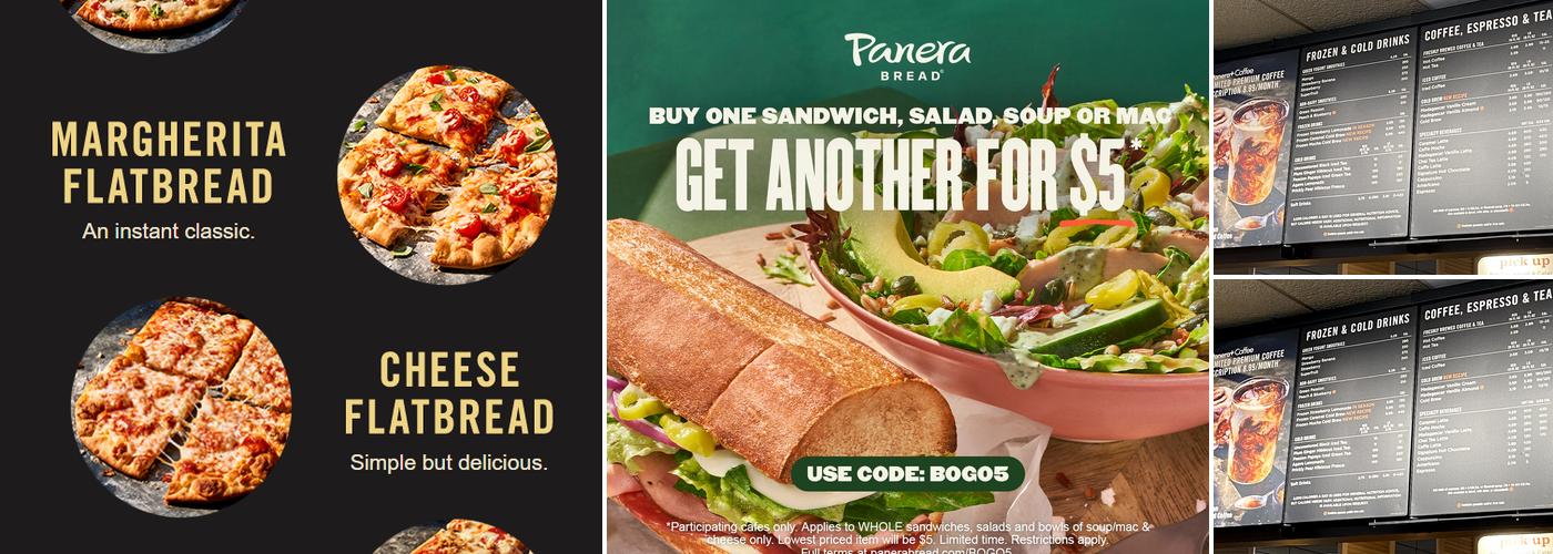 Panera Bread Menu