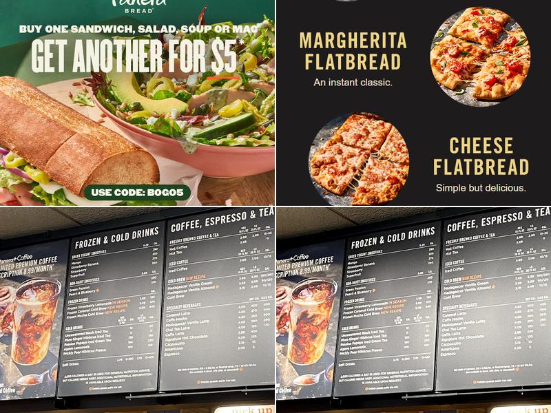 Panera Bread Menu