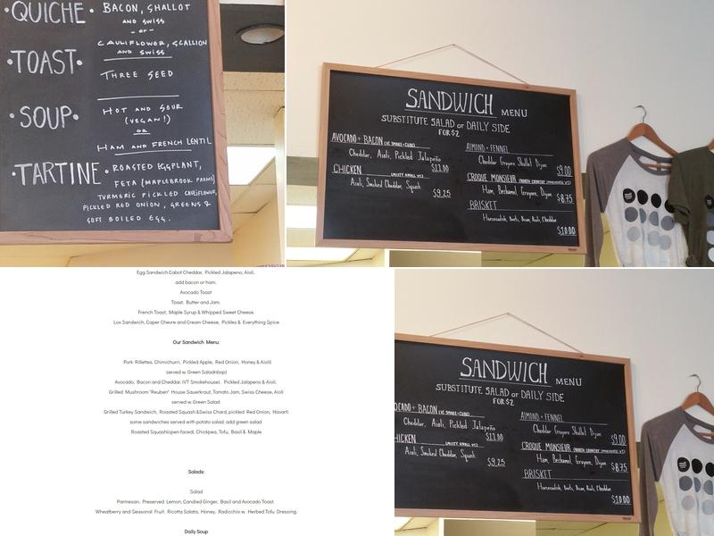 Small Oven Bakery Menu