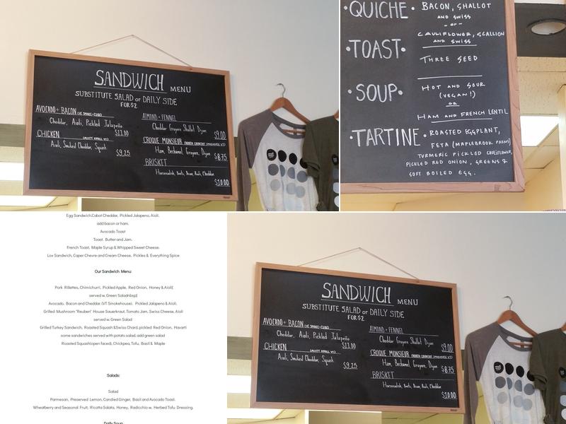 Small Oven Bakery Menu