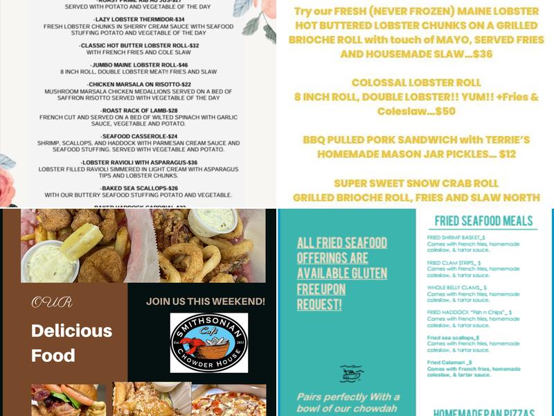 Smithsonian Cafe and Chowderhouse Menu