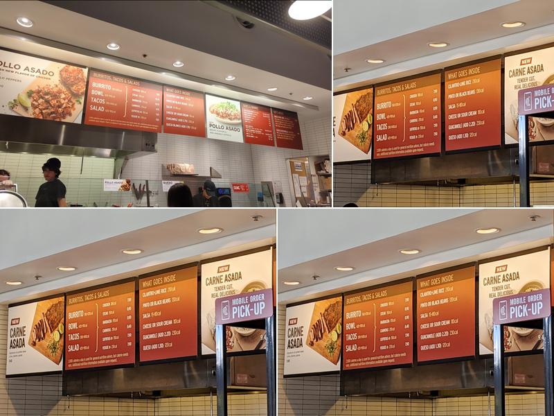 Chipotle Mexican Grill Menu