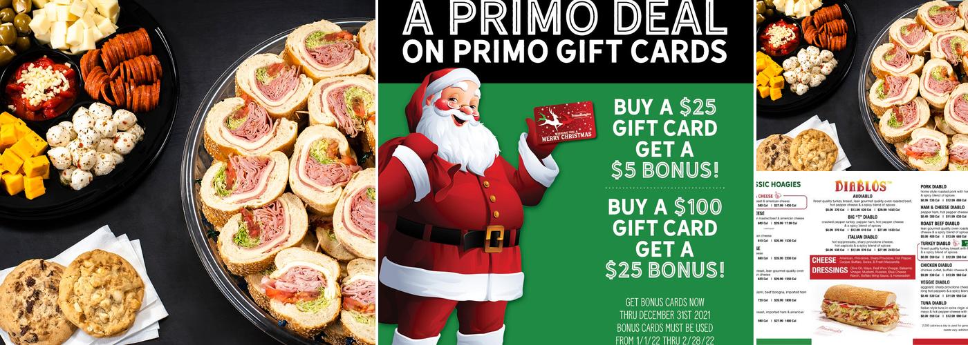 PrimoHoagies Menu