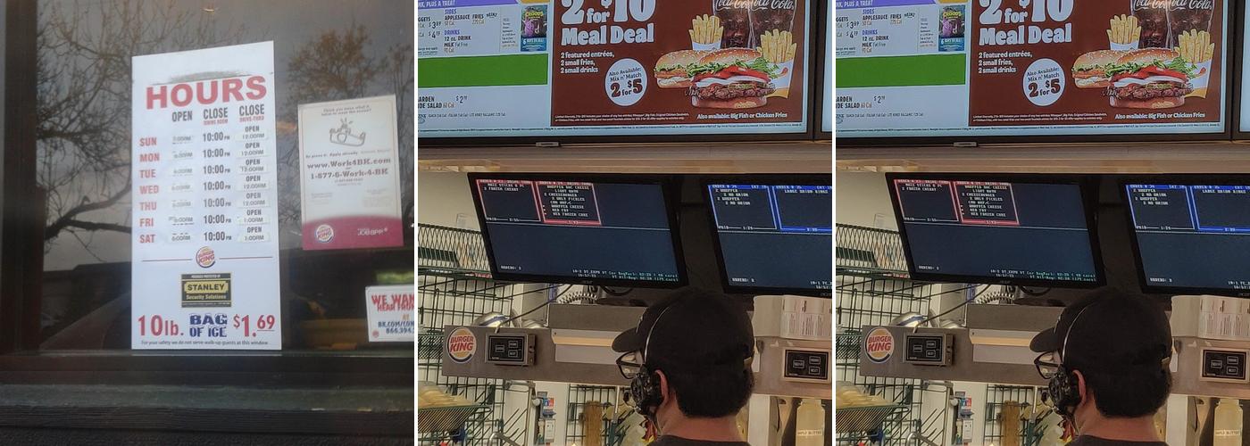 Burger King Menu
