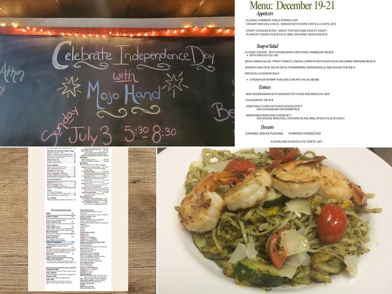 Chester Common Table Menu