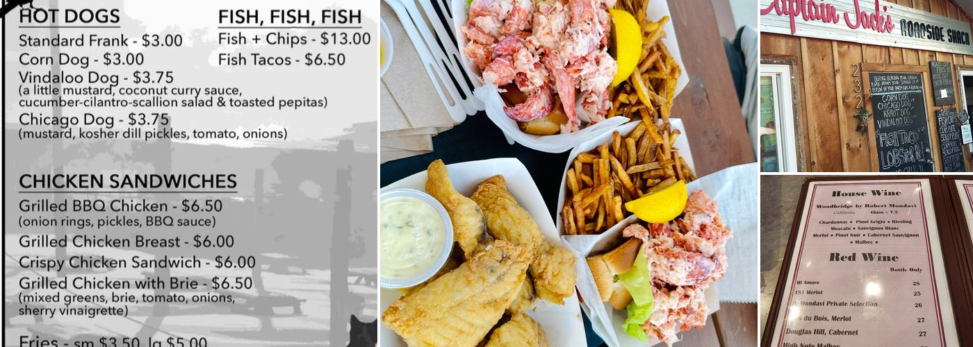 Captain Jack's Roadside Shack Menu