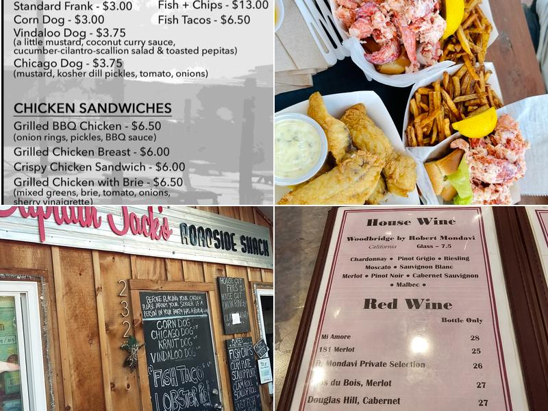 Captain Jack's Roadside Shack Menu