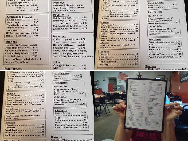 Highway 59 Cafe Menu
