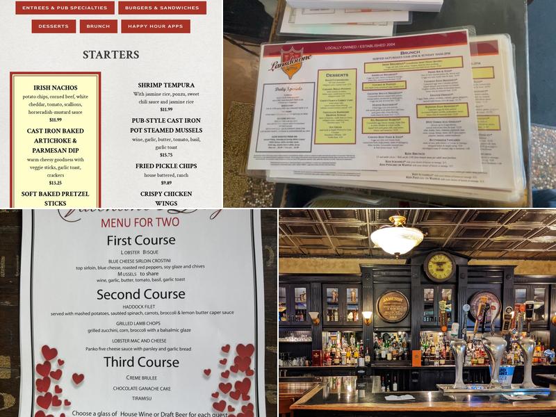 Lansdowne Arms Menu