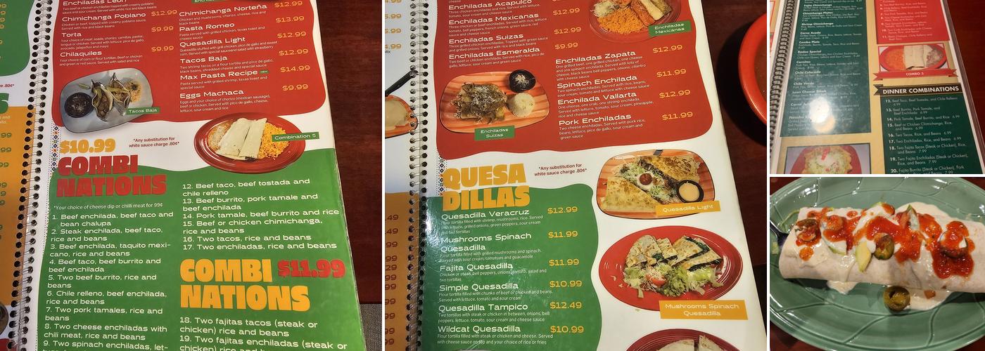 El Caballo De Oro Menu