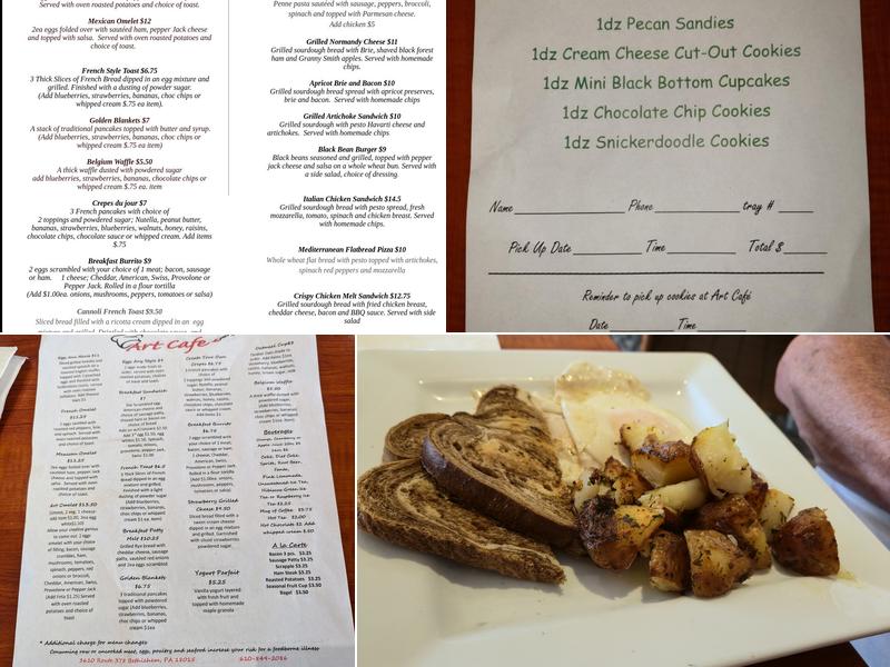 Art Cafe Menu