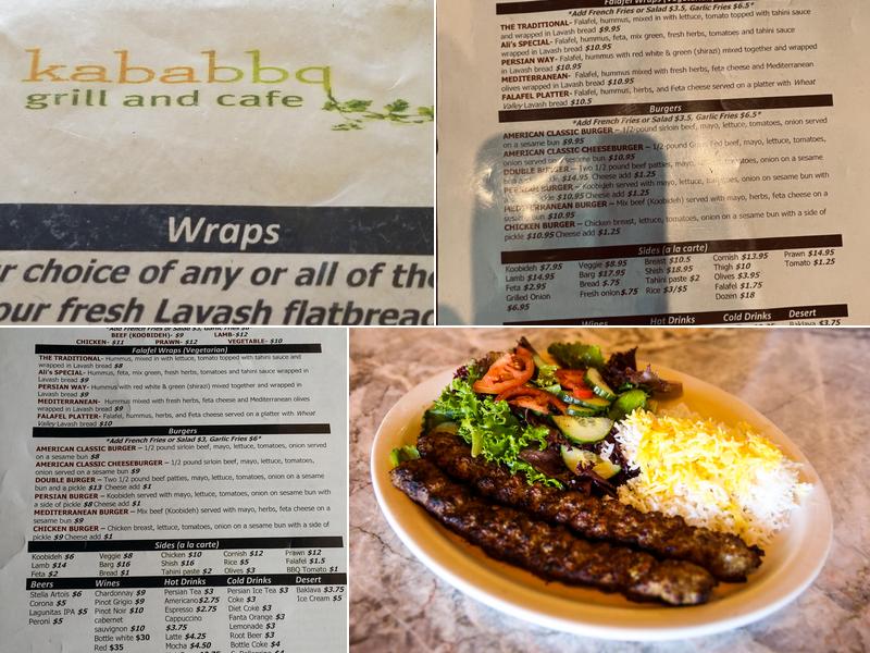 Kababbq Grill & Café Menu