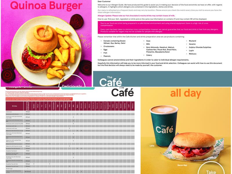 Tesco Cafe Menu