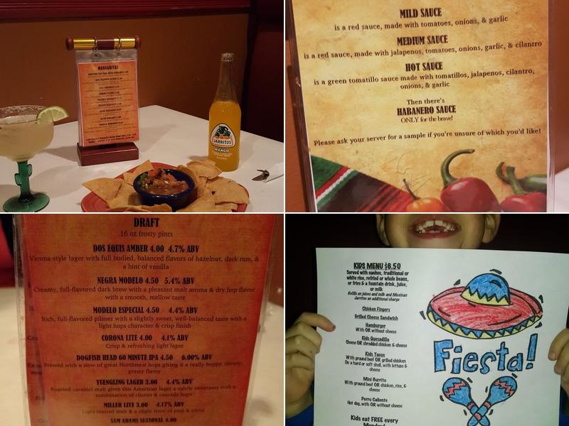 Casa Toro Mexican Grill Menu