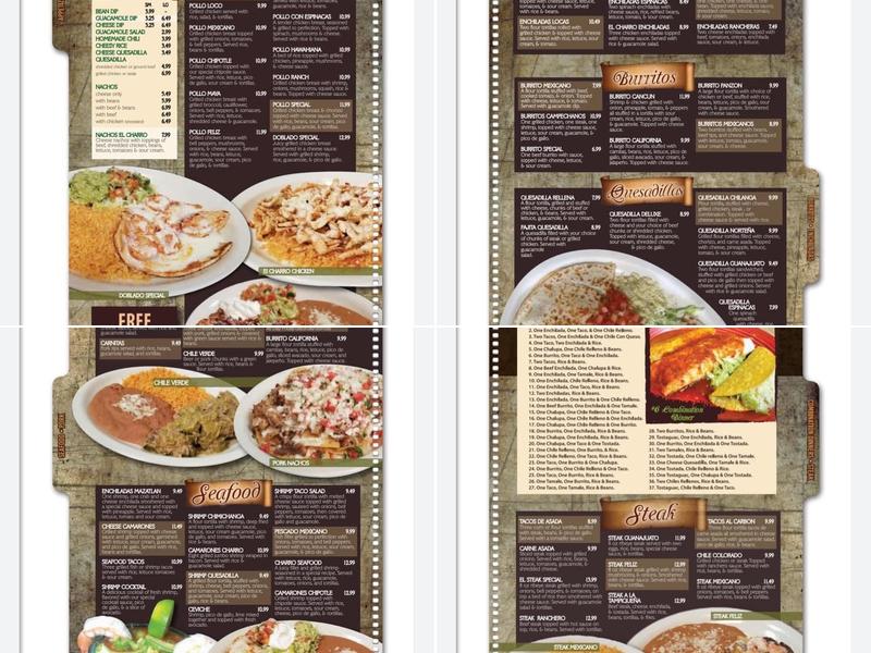 El Charro Menu