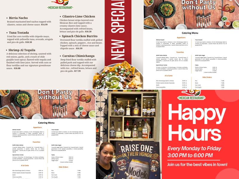 Alebrije Mexican Restaurant Menu