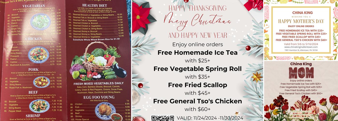 China King Allentown Menu