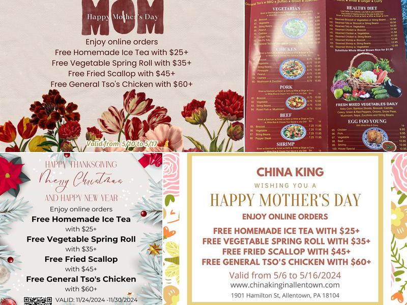 China King Allentown Menu