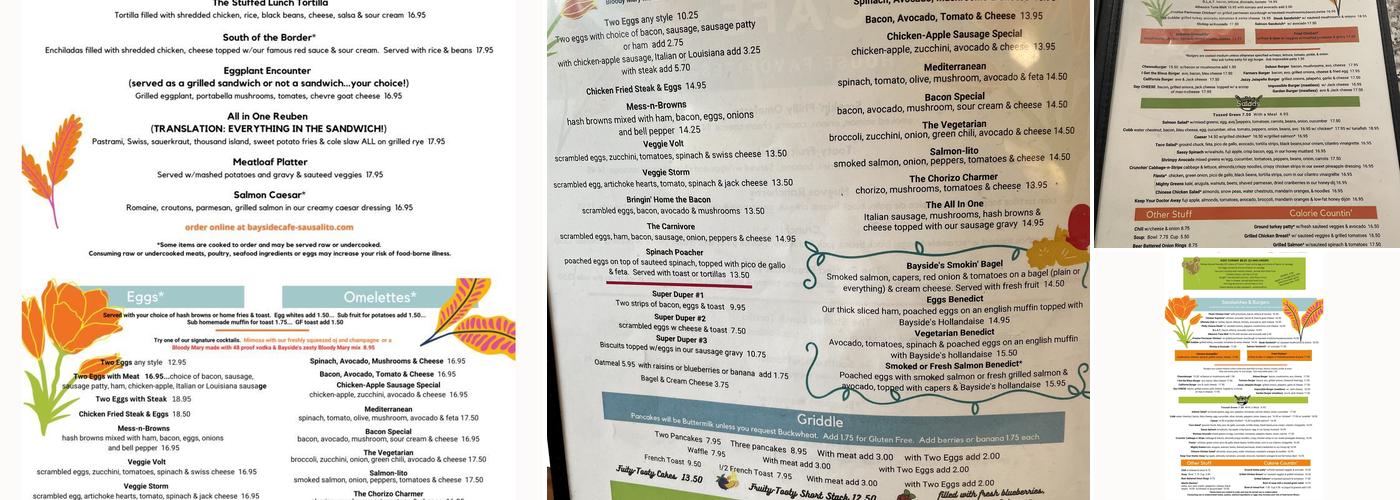 Bayside Café Menu
