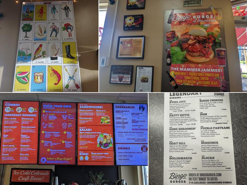 Bingo Burger - Pueblo Menu