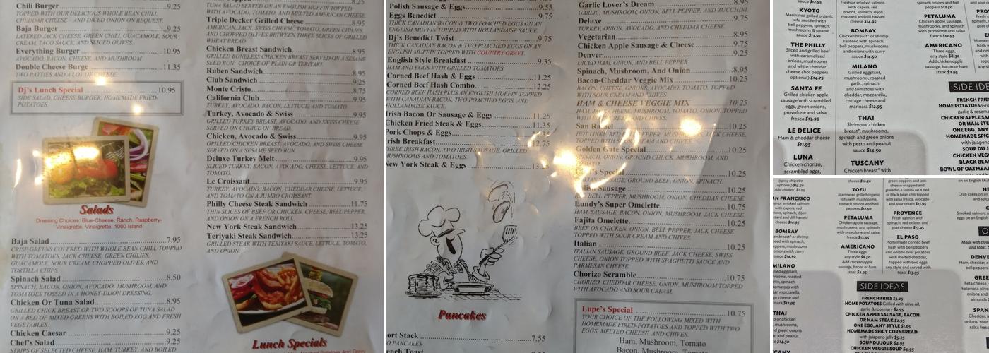 Crepevine Restaurant Menu