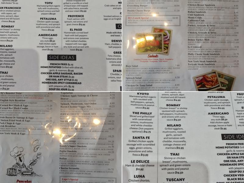 Crepevine Restaurant Menu
